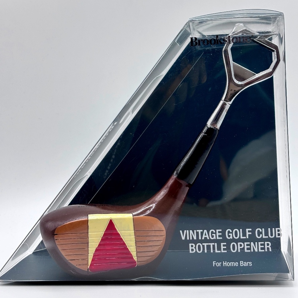 New Brookstone Vintage Golf Club Bottle Opener For Home Bars